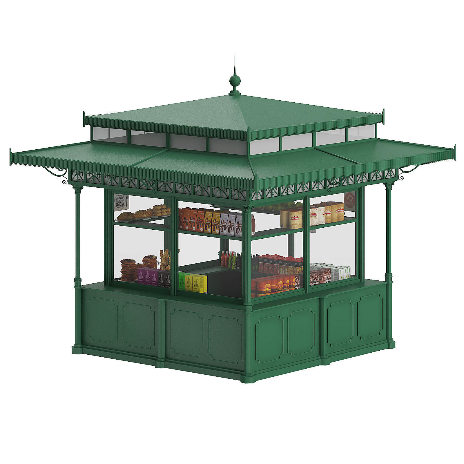 Standard Kiosk 3D Model 3D model_4