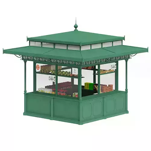 Standard Kiosk 3D Model 3D model