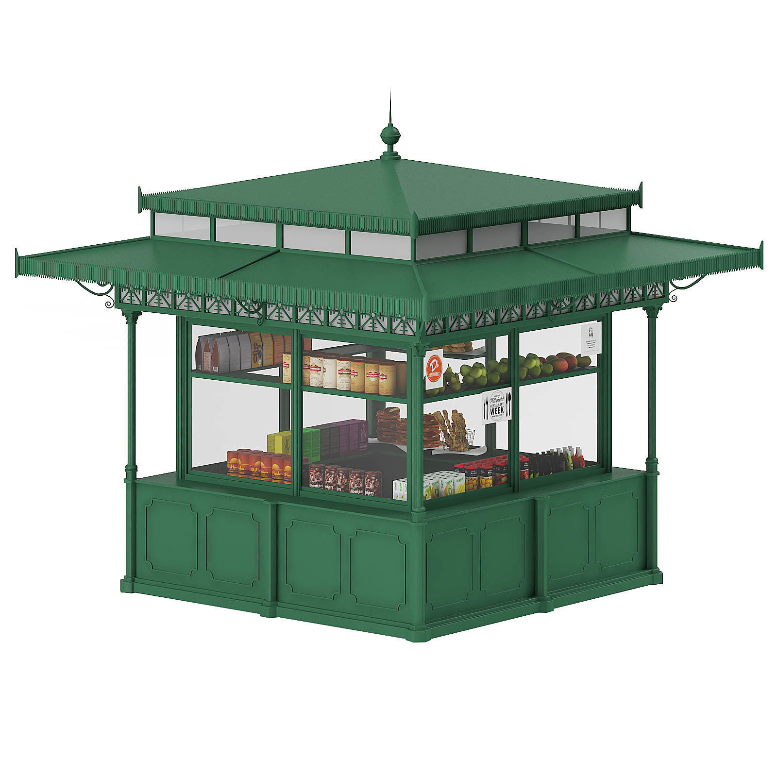 Standard Kiosk 3D Model 3D model_6