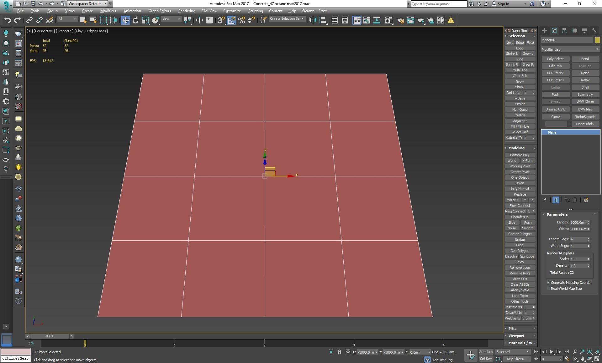 Concrete PBR tile scan 47 Low-poly 3D model_11