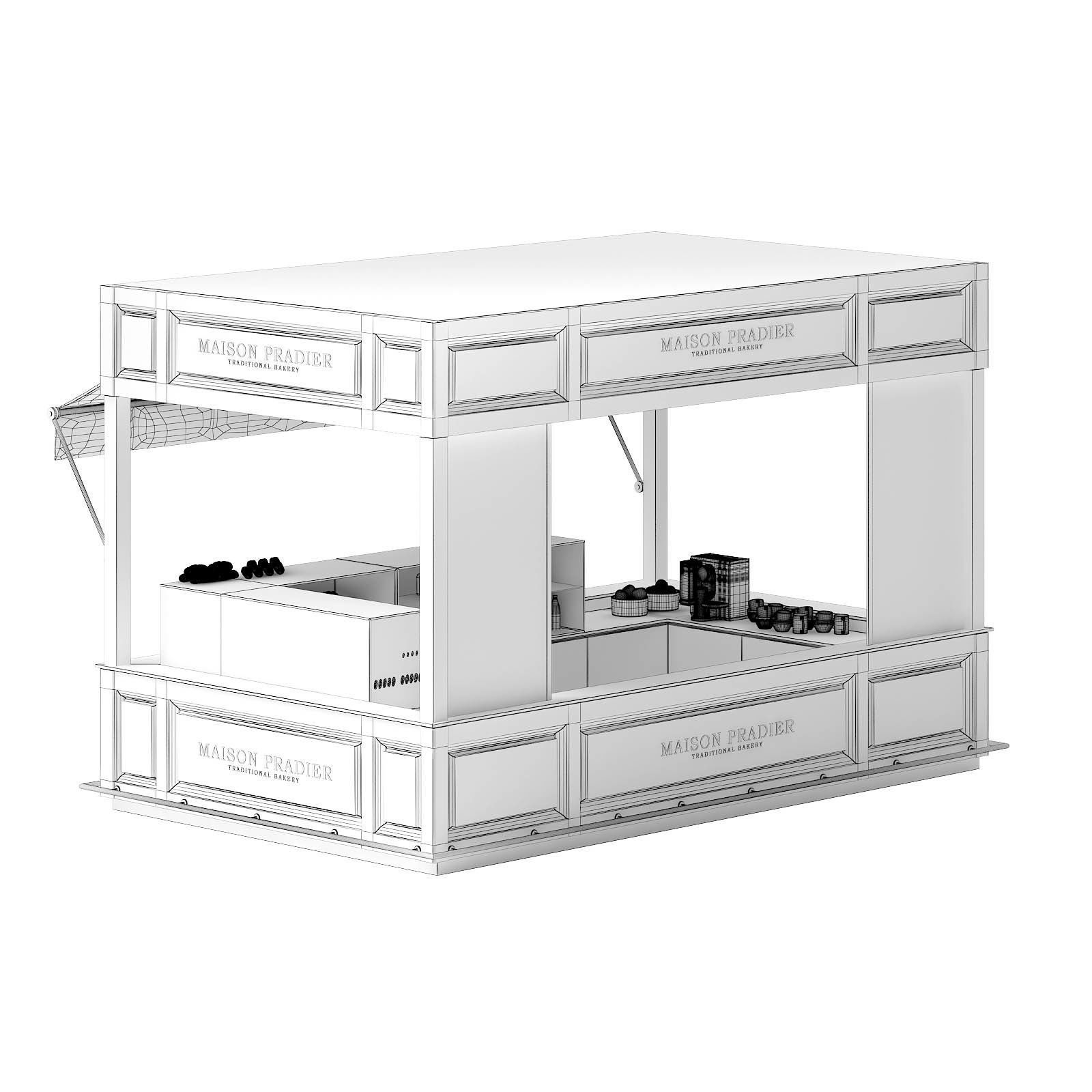 Food Stall 3D Model 3D model_3