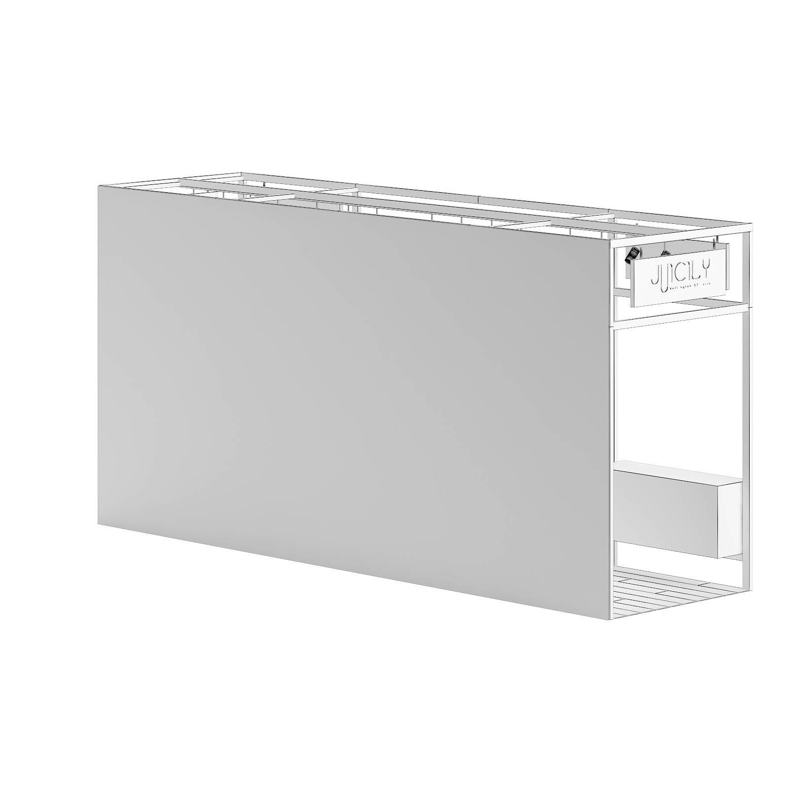 Steel Kiosk 3D Model 3D model_5