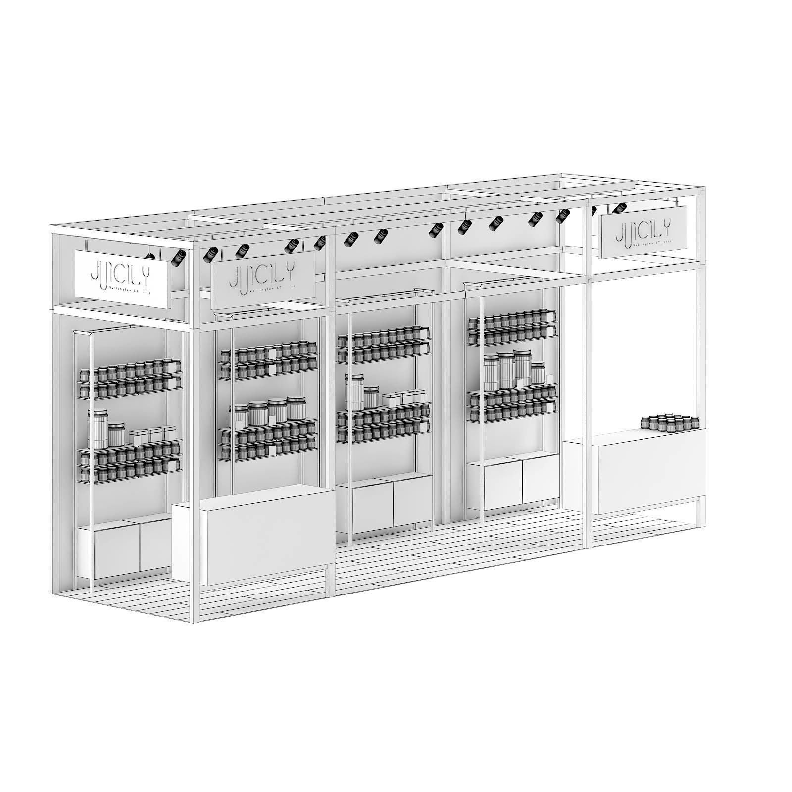 Steel Kiosk 3D Model 3D model_7