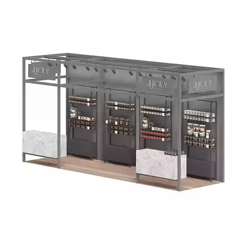 Steel Kiosk 3D Model