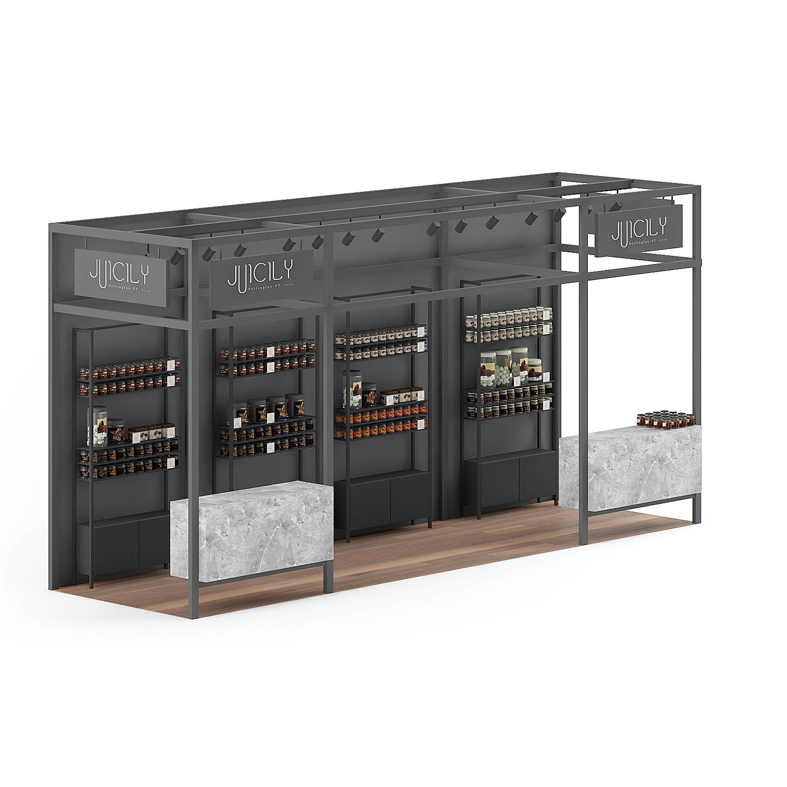 Steel Kiosk 3D Model 3D model_6