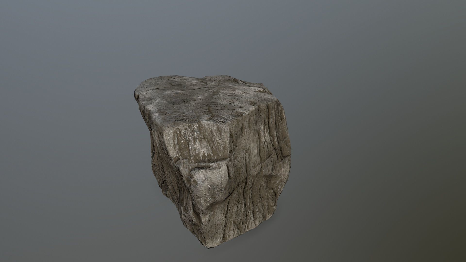 rock set Low-poly 3D model_8