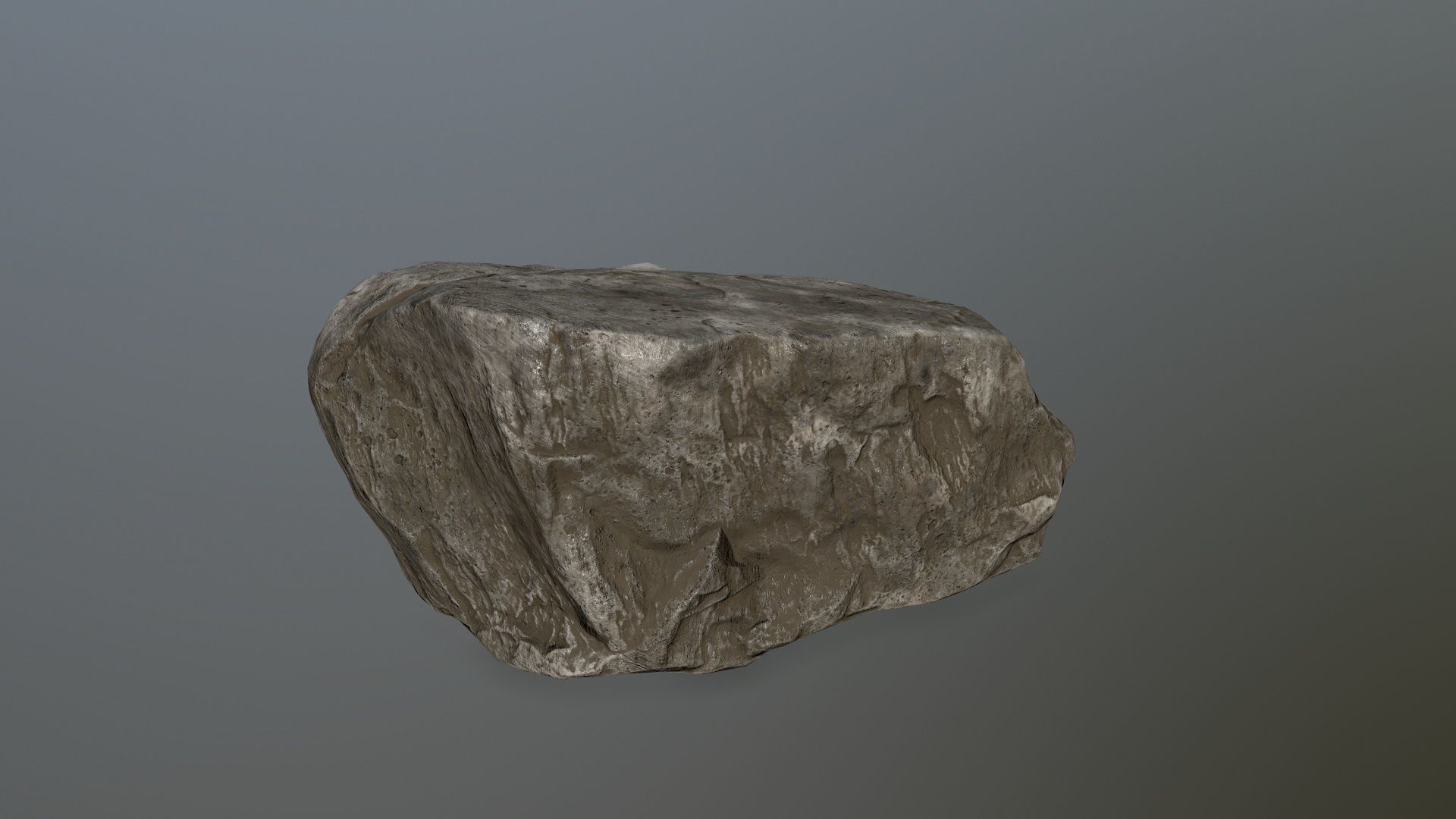 rock set Low-poly 3D model_10