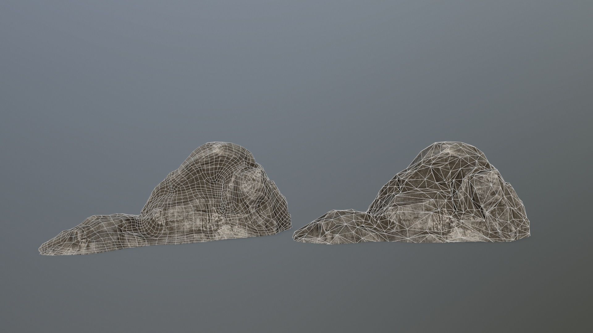 rock set Low-poly 3D model_15