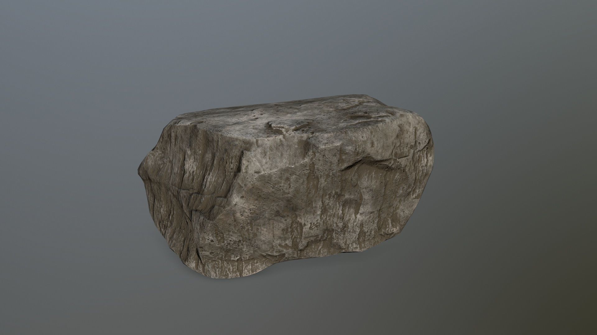 rock set Low-poly 3D model_9