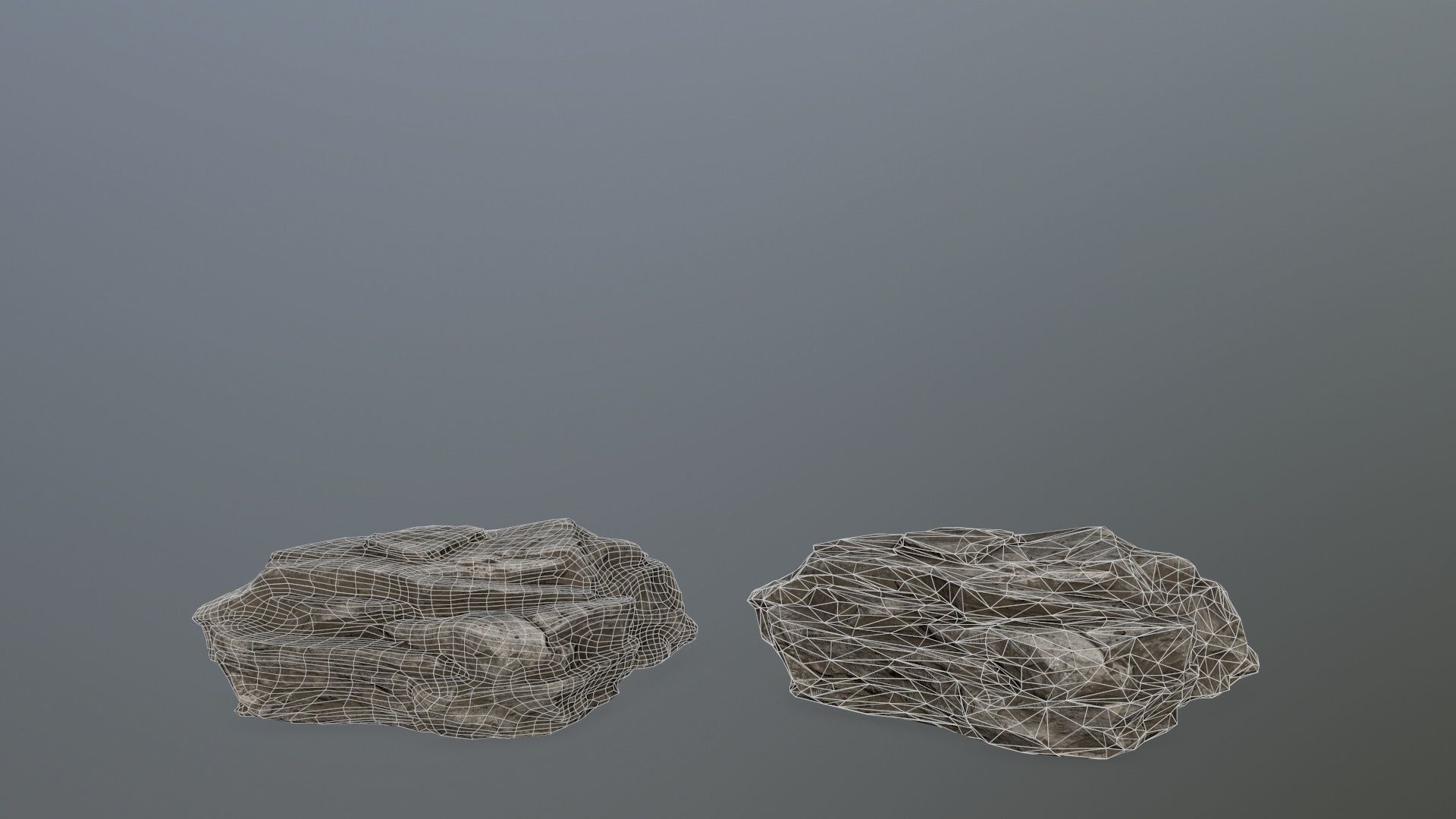 rock set Low-poly 3D model_17