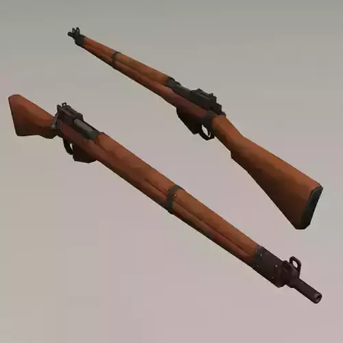Lee Enfield WW II Low-poly 3D model