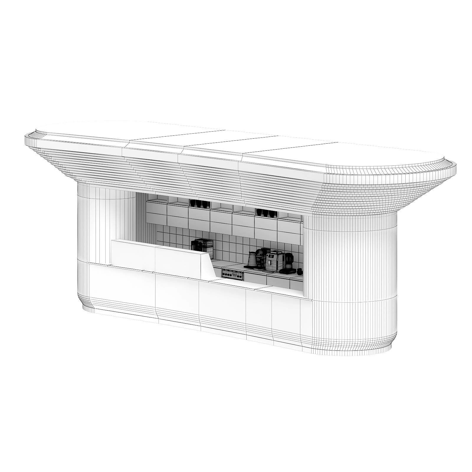 Wooden Stand 3D Model 3D model_1