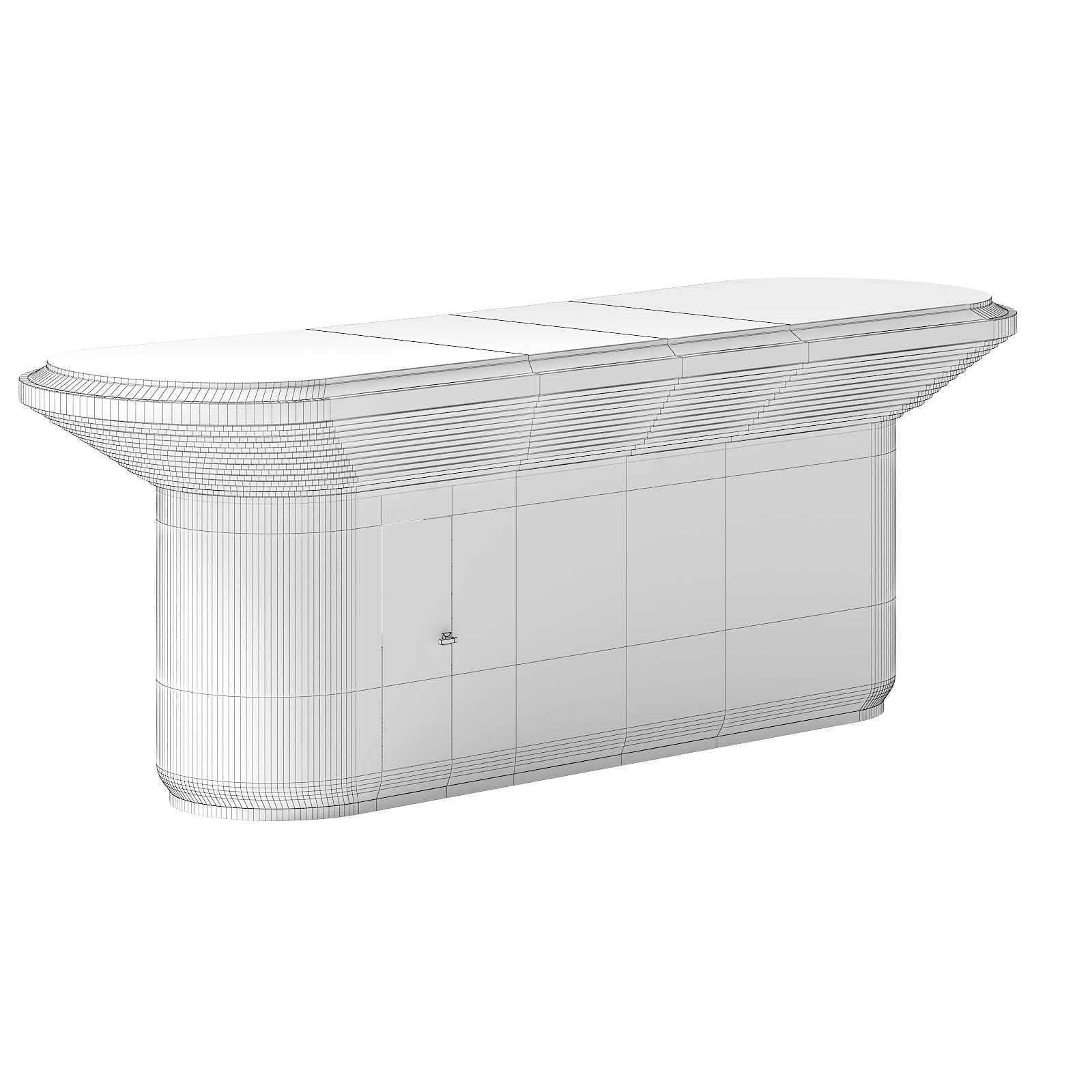 Wooden Stand 3D Model 3D model_3