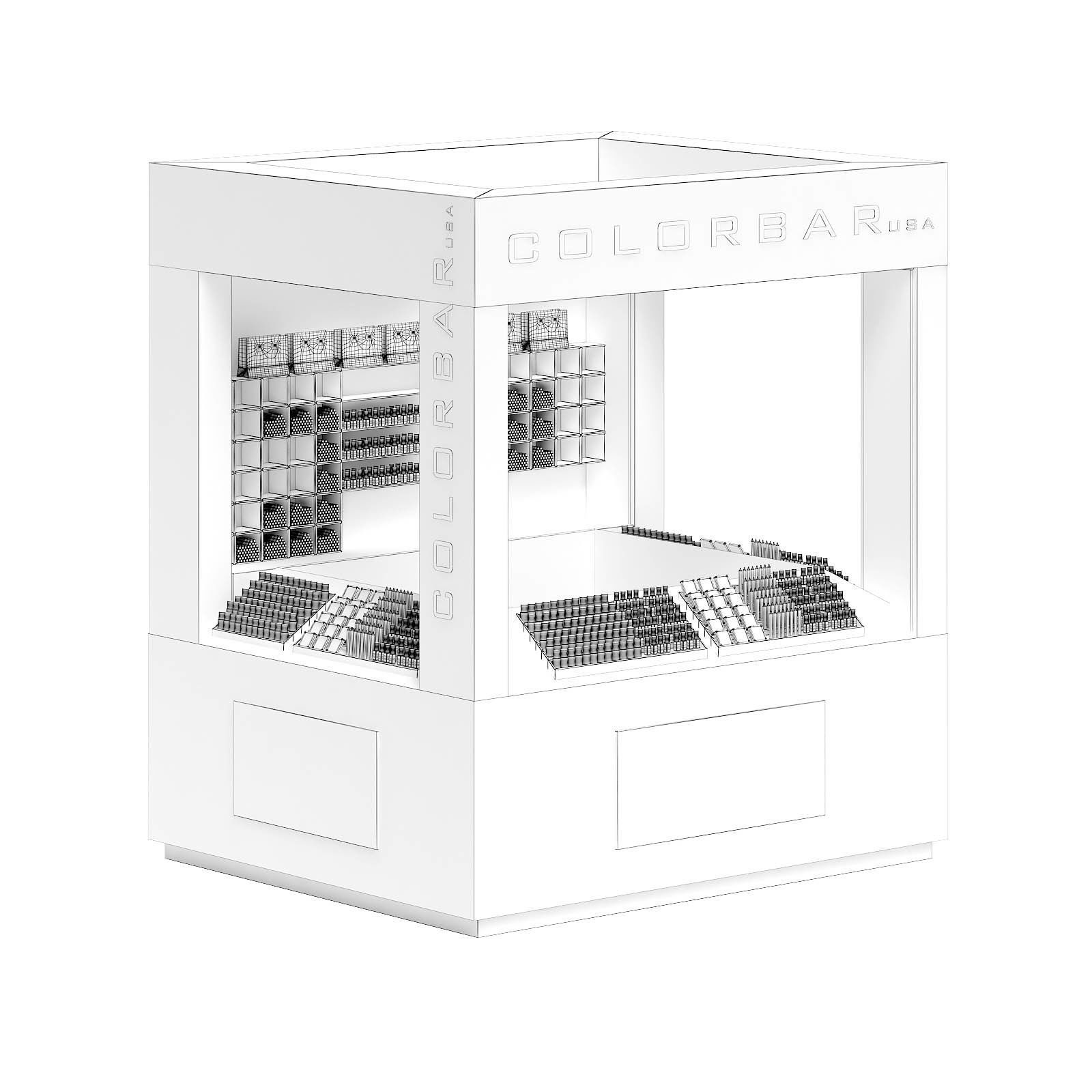 Cosmetics Stall 3D Model 3D model_1