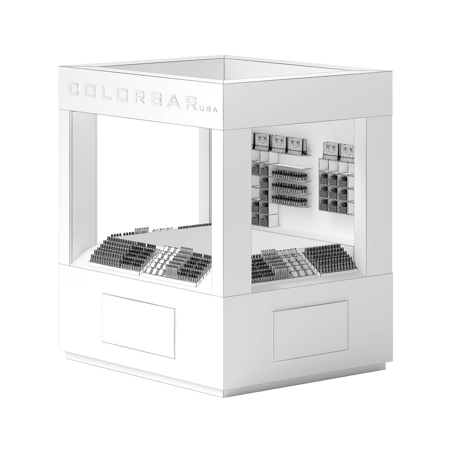 Cosmetics Stall 3D Model 3D model_3