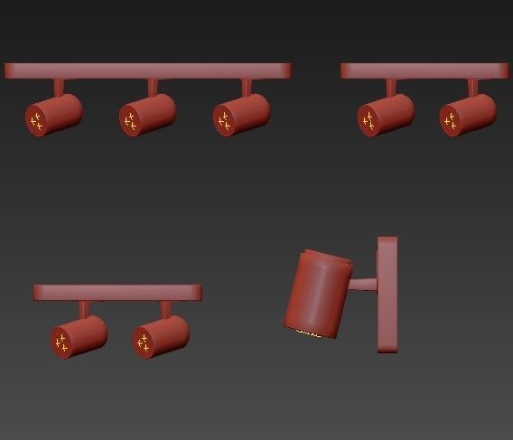 Orbe Lightstar Track Light Sets 3D model_1