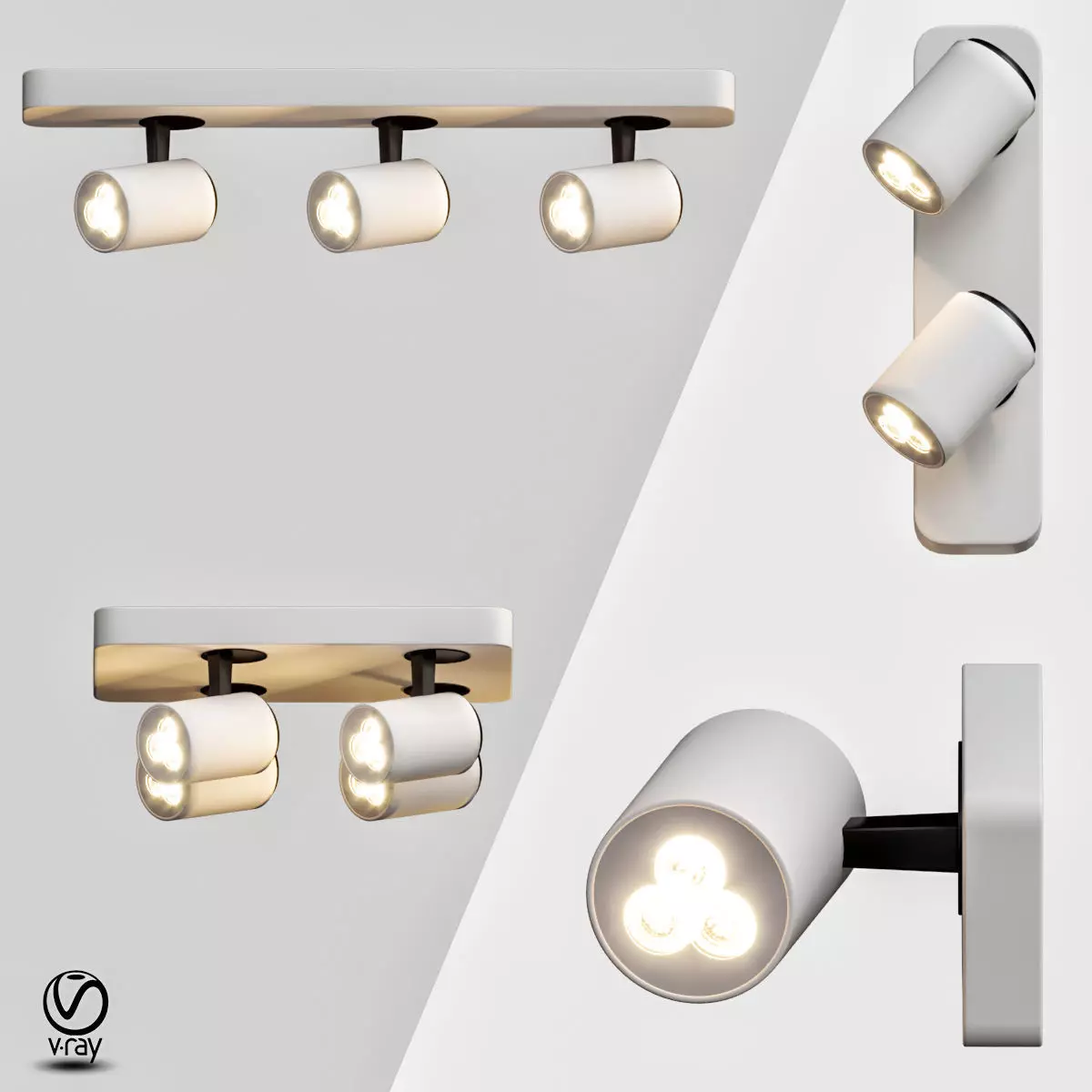 Orbe Lightstar Track Light Sets 3D model_0