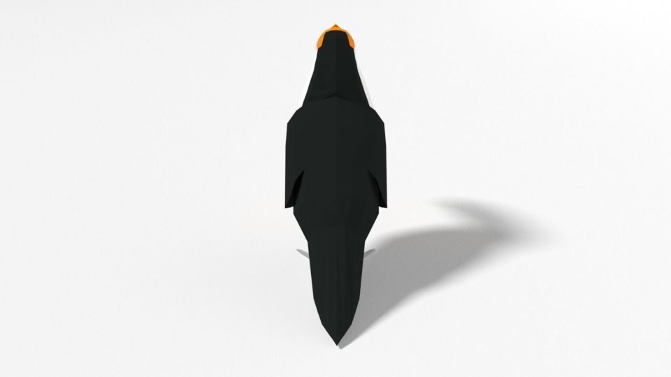 Low Poly Cartoon Toucan Bird Low-poly 3D model_4