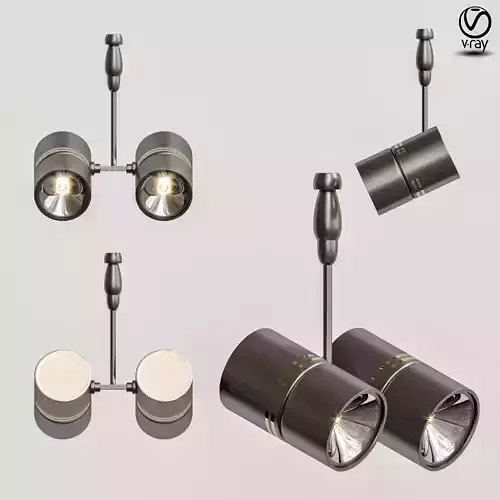 Twin 2 Light Outdoor Spotlight