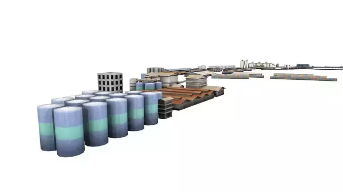 industrial teluk bayur - factory building - industry - harbor