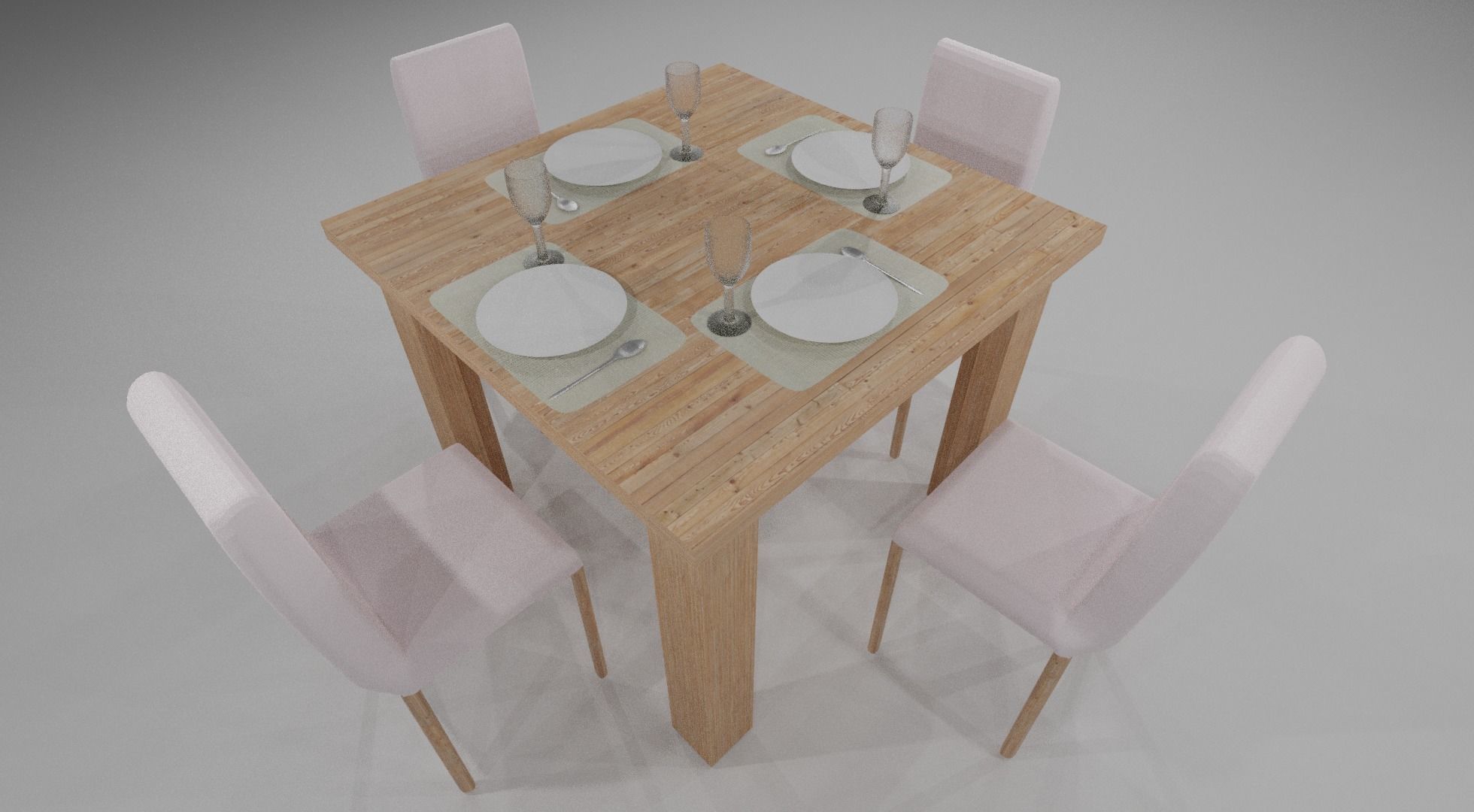 Dining Table 3D model_1