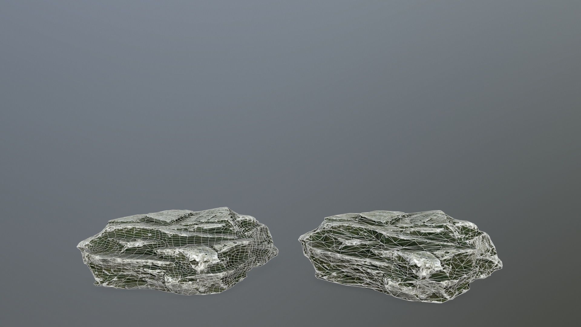 rock set Low-poly 3D model_15