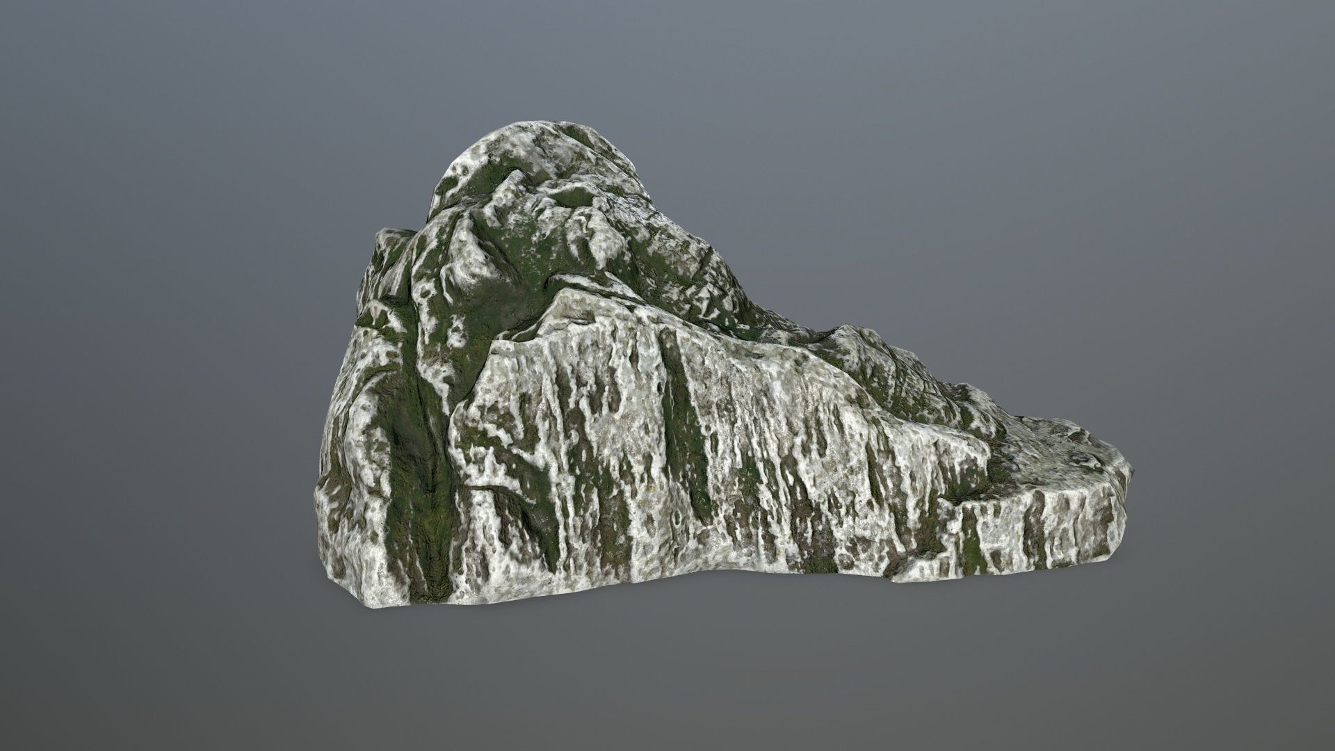 rock set Low-poly 3D model_5