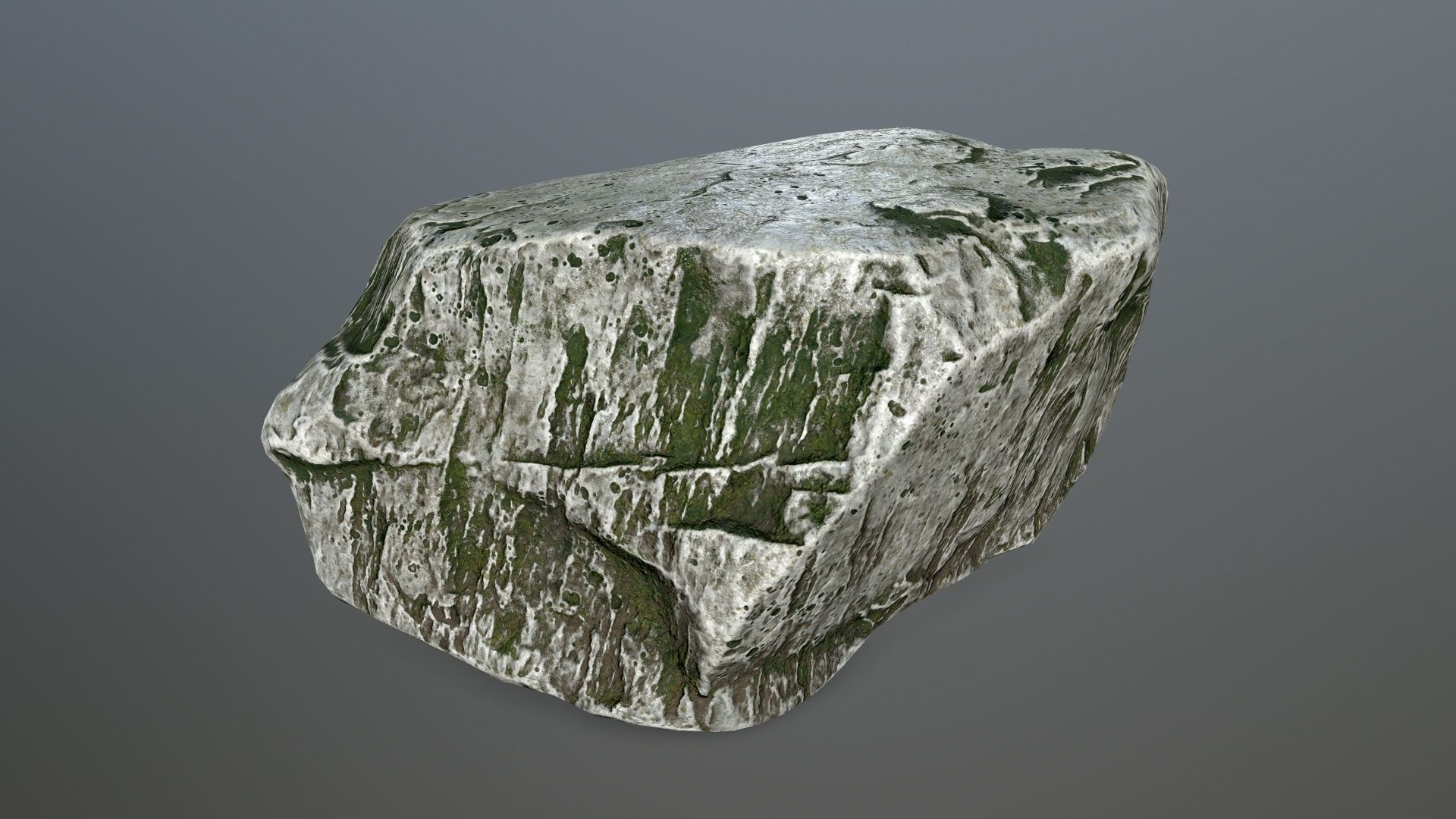 rock set Low-poly 3D model_9