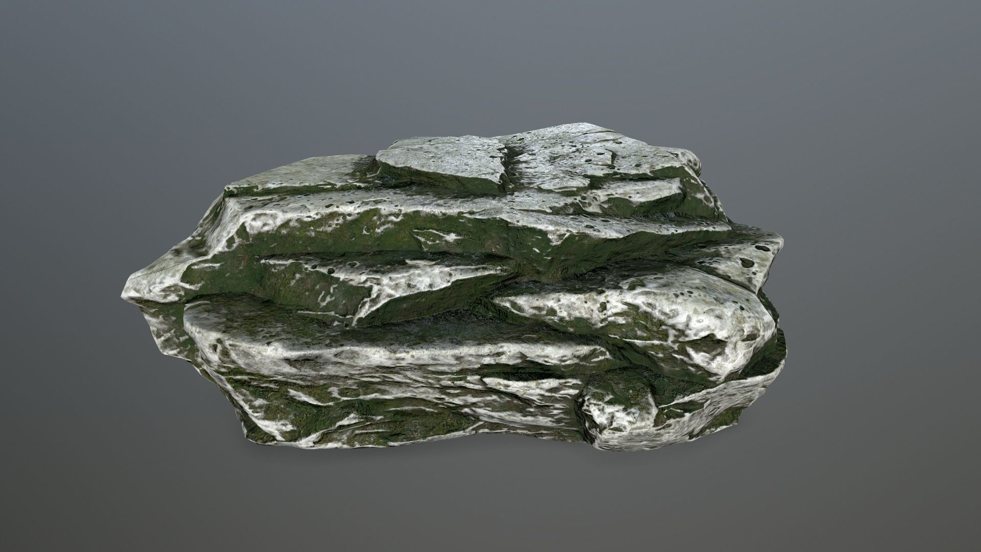 rock set Low-poly 3D model_8