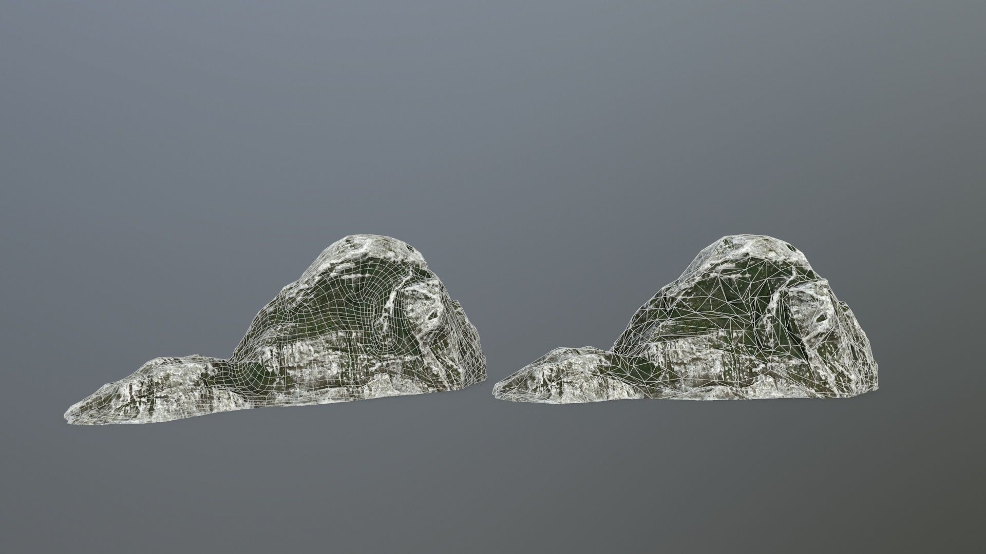rock set Low-poly 3D model_14