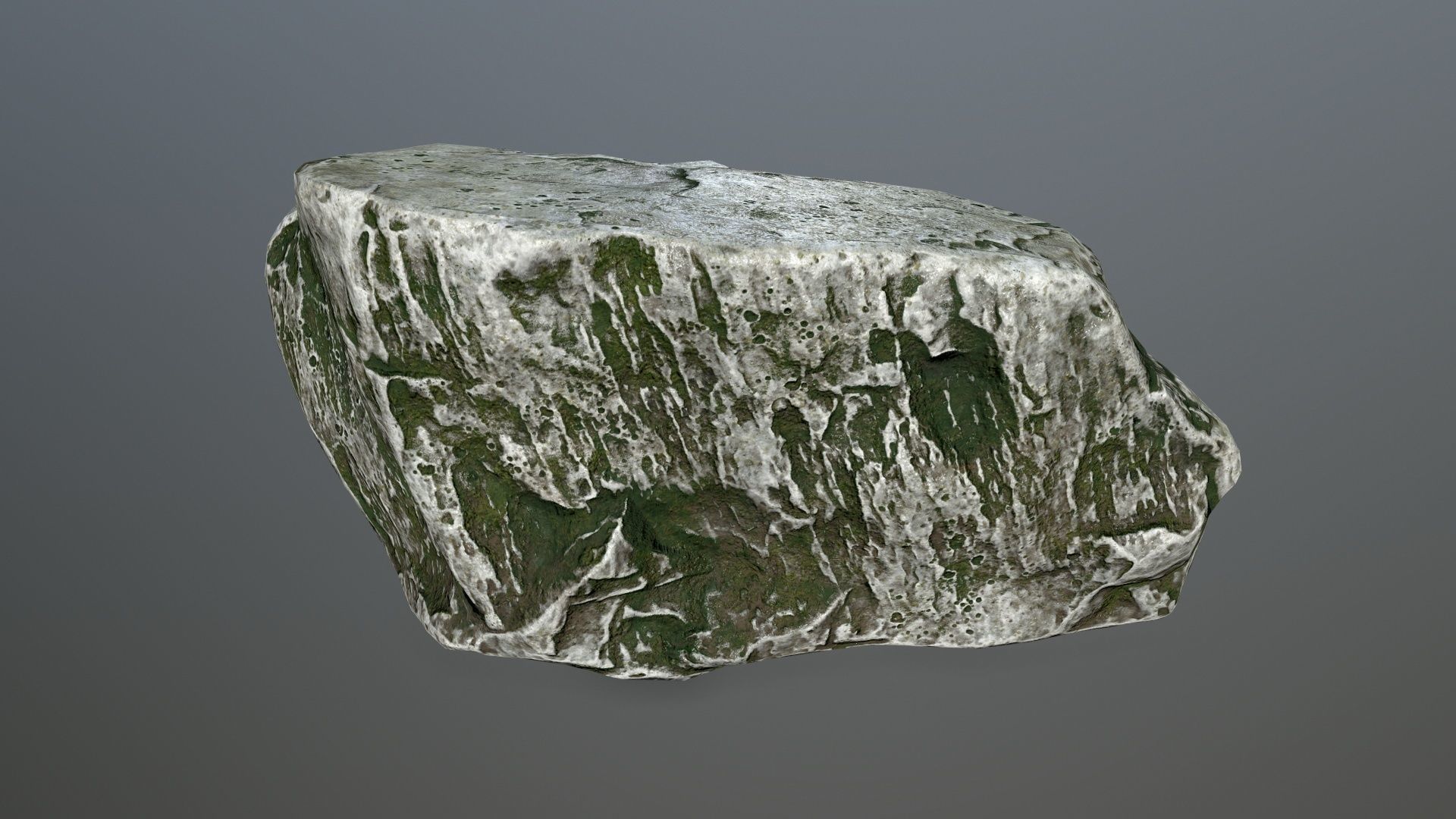 rock set Low-poly 3D model_10