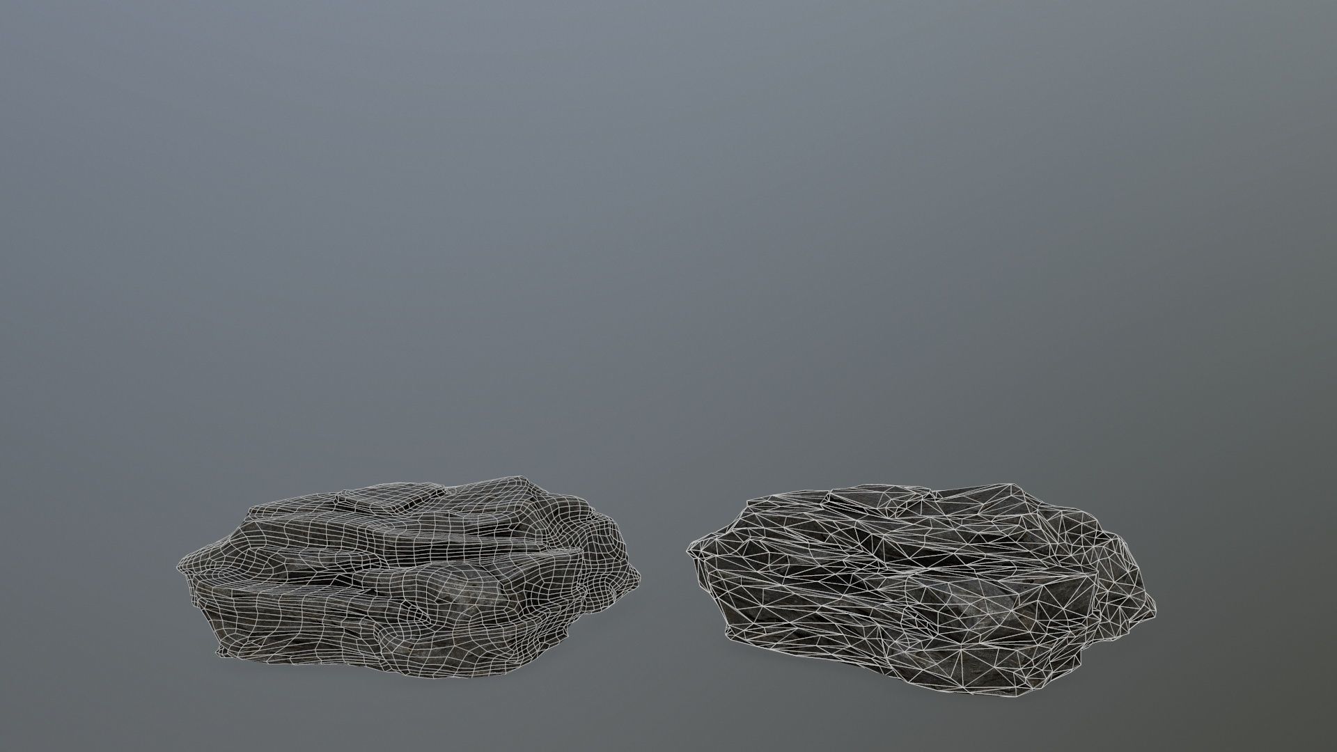 rock set Low-poly 3D model_15