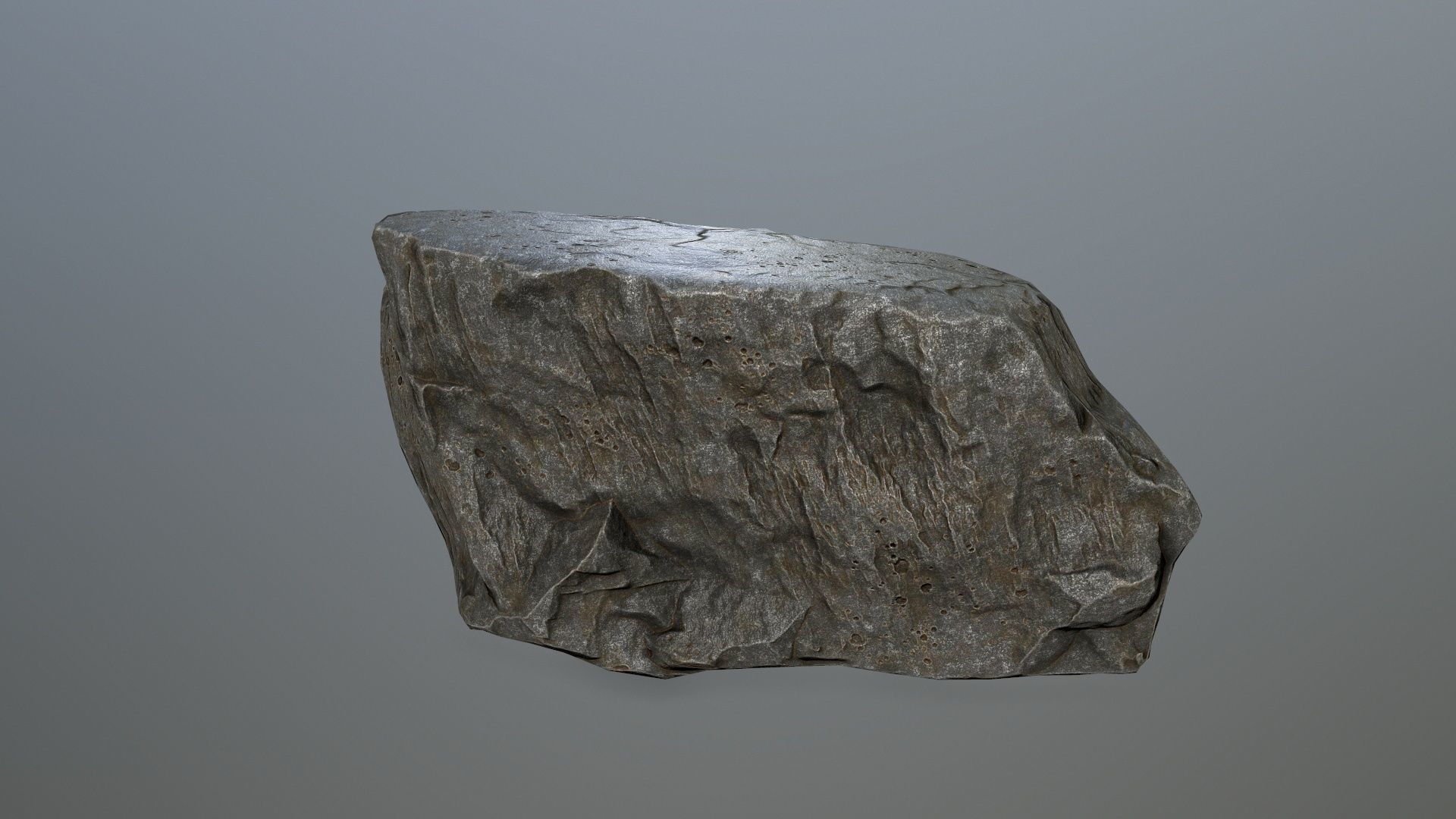 rock set Low-poly 3D model_10