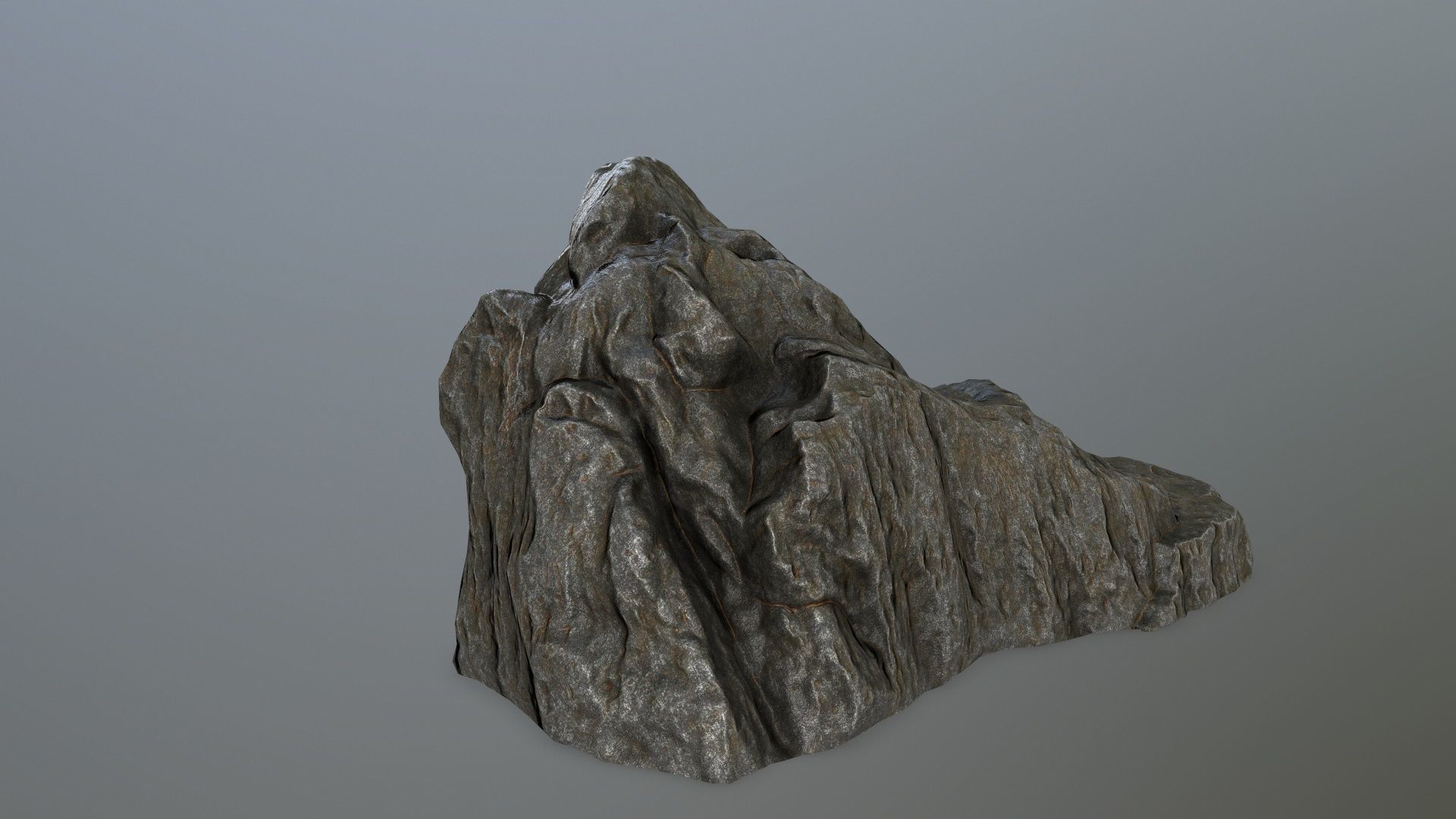 rock set Low-poly 3D model_6