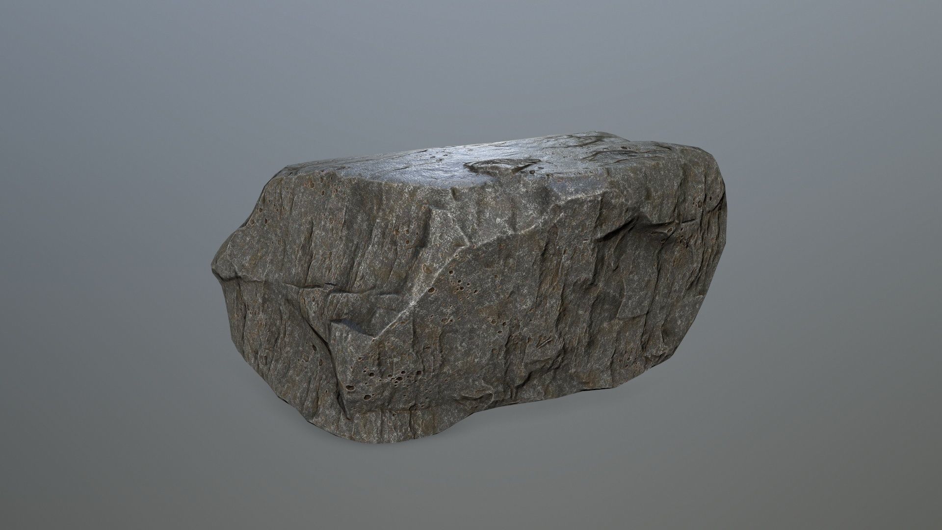 rock set Low-poly 3D model_9