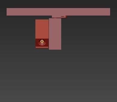 HID TRACK LIGHT HALOGEN LED SQUARE 3D model_1