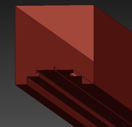 HID TRACK LIGHT HALOGEN LED SQUARE 3D model_6