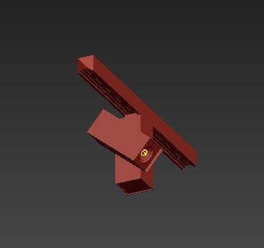 HID TRACK LIGHT HALOGEN LED SQUARE 3D model_2