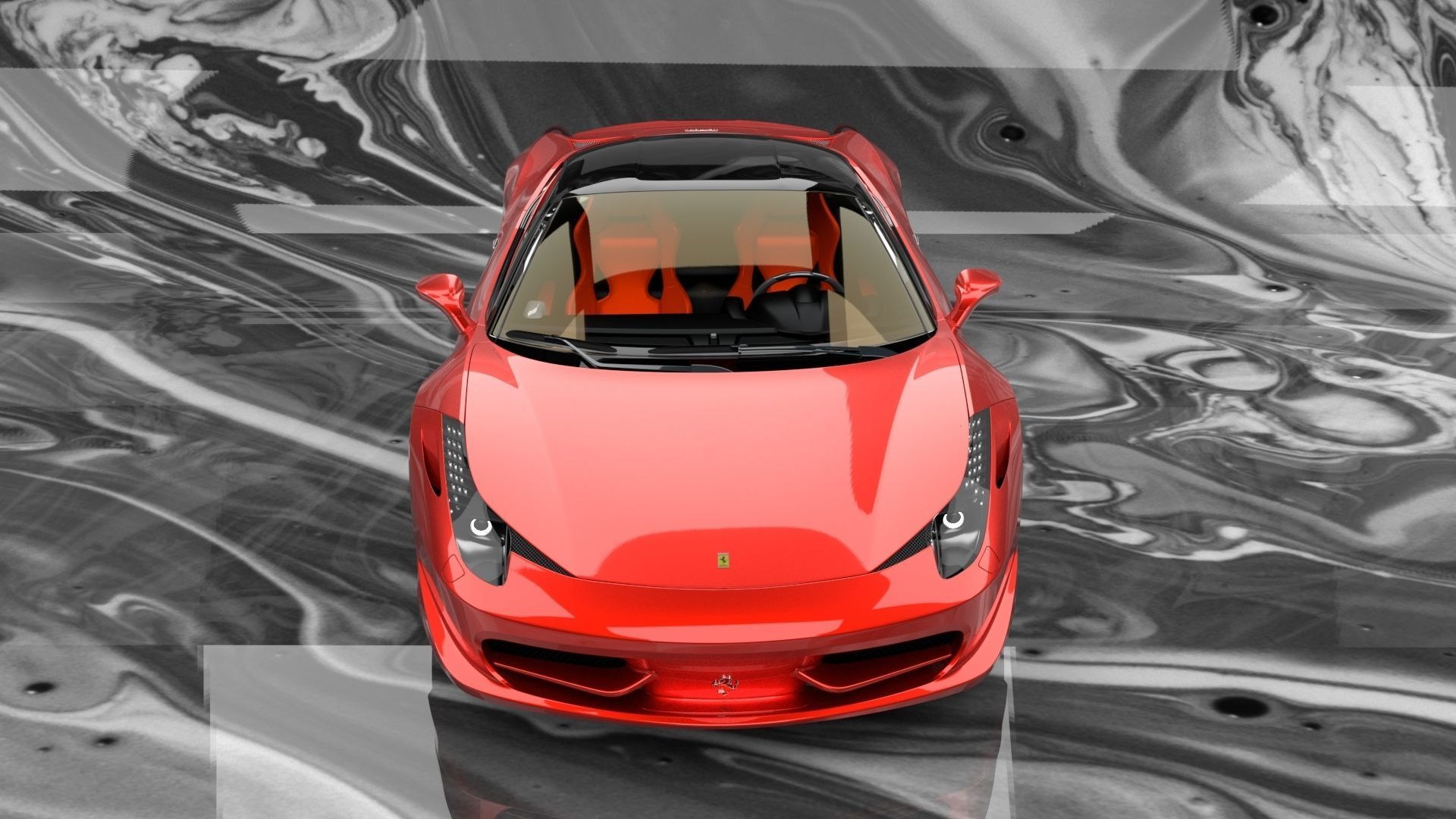 Ferrari 458  Italia High Poly Realistic 3D Model 3D model_4
