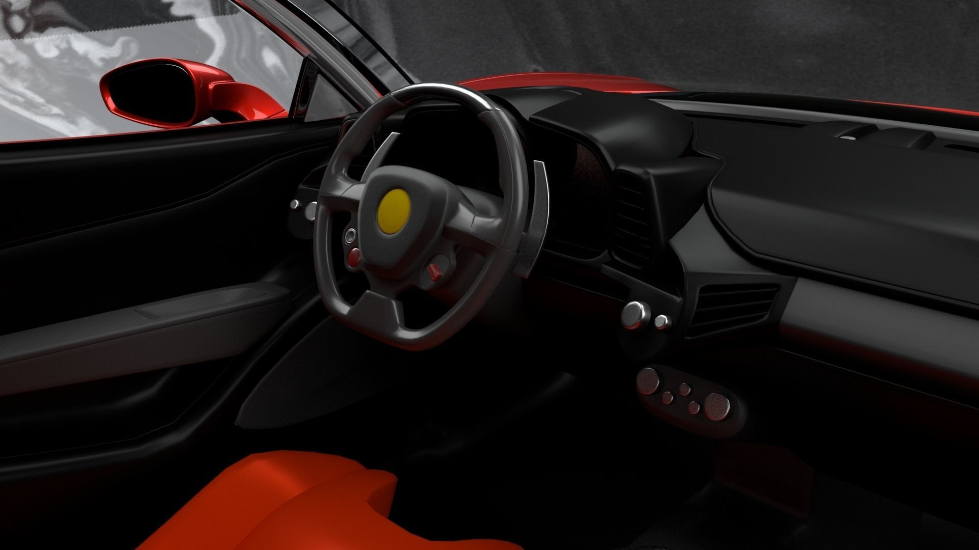 Ferrari 458  Italia High Poly Realistic 3D Model 3D model_13