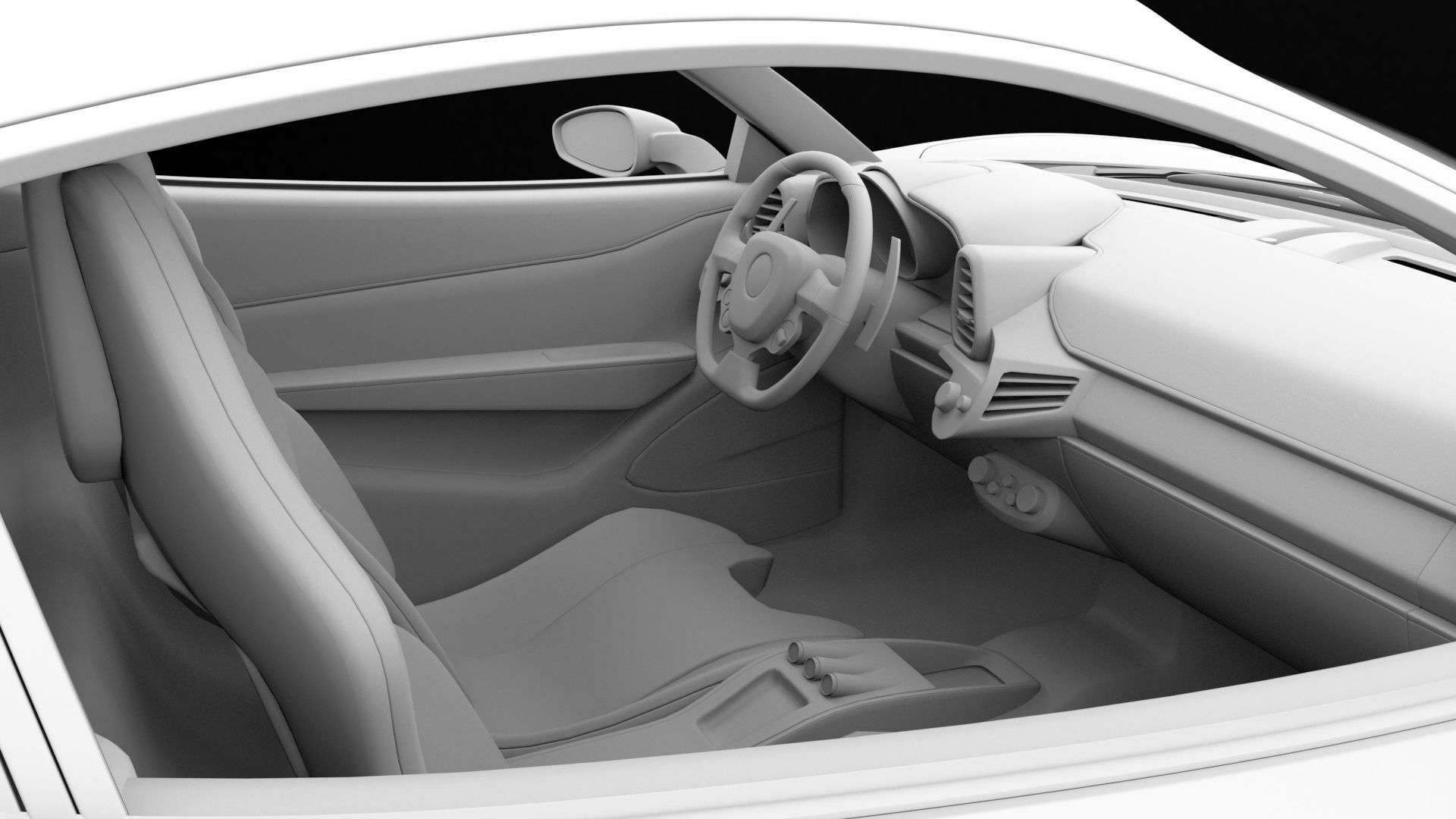 Ferrari 458  Italia High Poly Realistic 3D Model 3D model_23