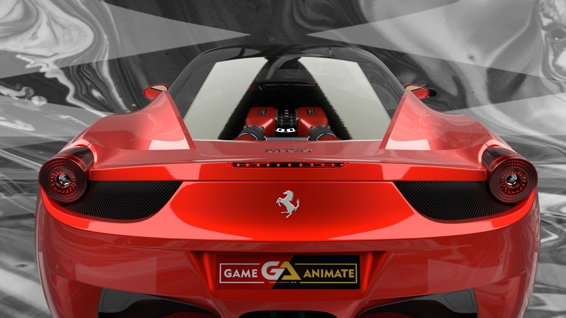 Ferrari 458  Italia High Poly Realistic 3D Model 3D model_5