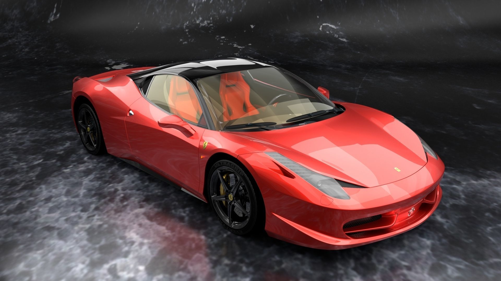 Ferrari 458  Italia High Poly Realistic 3D Model 3D model_18