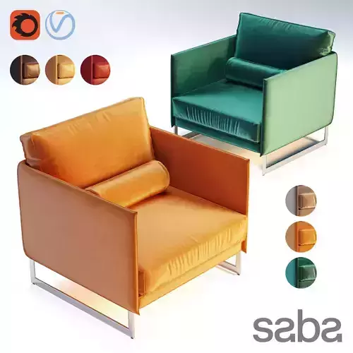 Saba Italia - Livingston Armchair 3D model