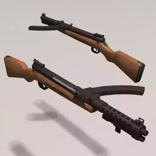 Type 100 Low-poly 3D model
