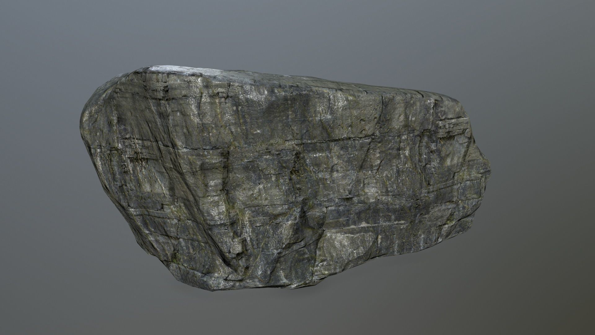 rock set Low-poly 3D model_9