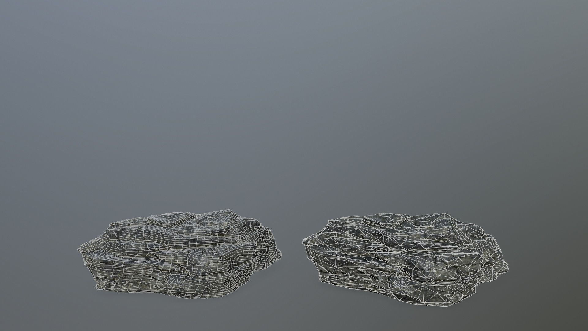 rock set Low-poly 3D model_15