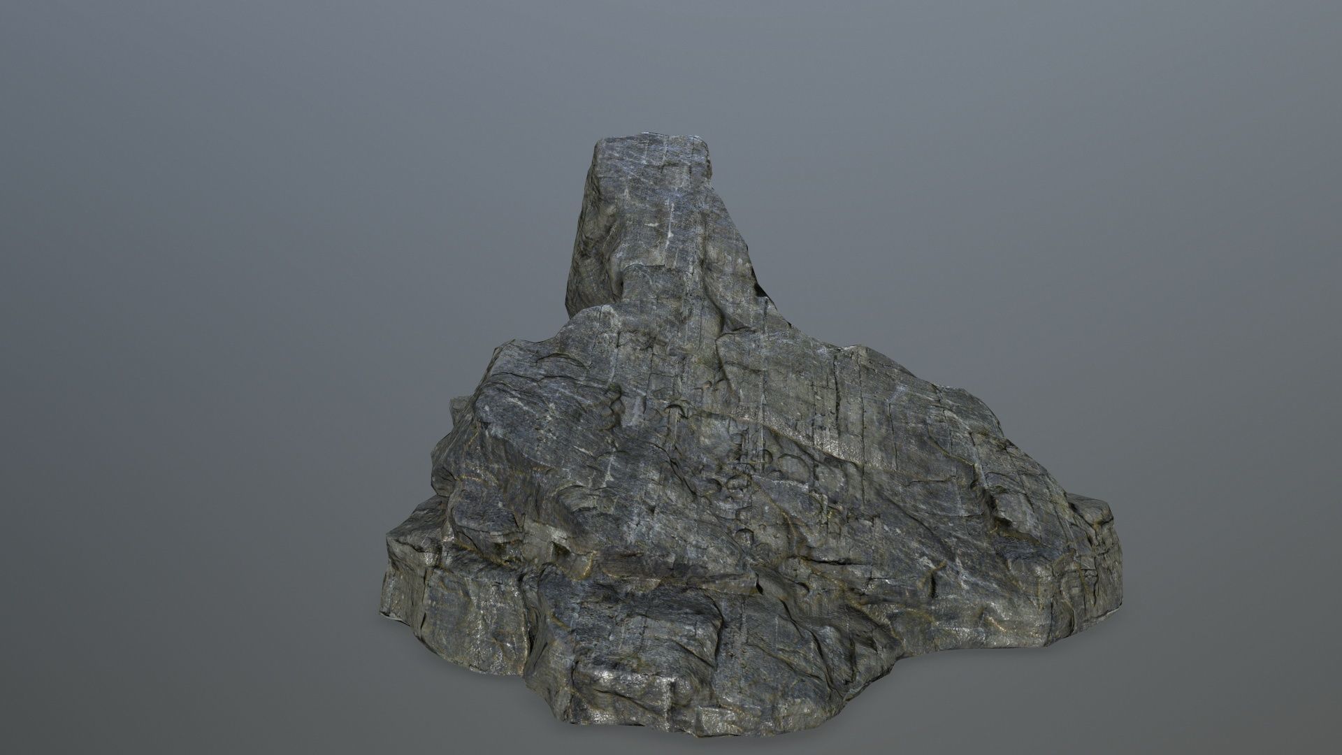 rock set Low-poly 3D model_2