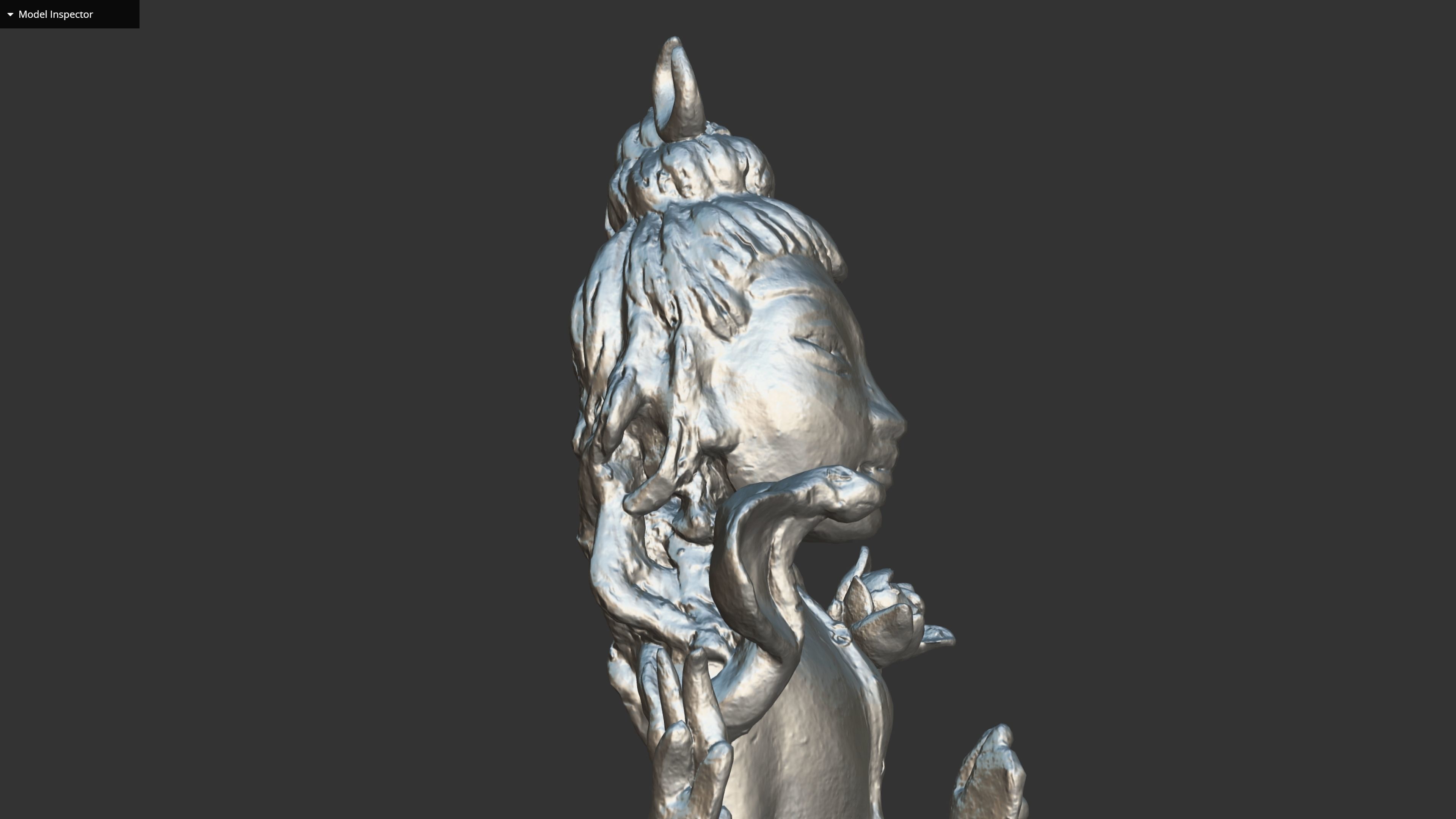 ShivaShakti statue Low-poly 3D model_28