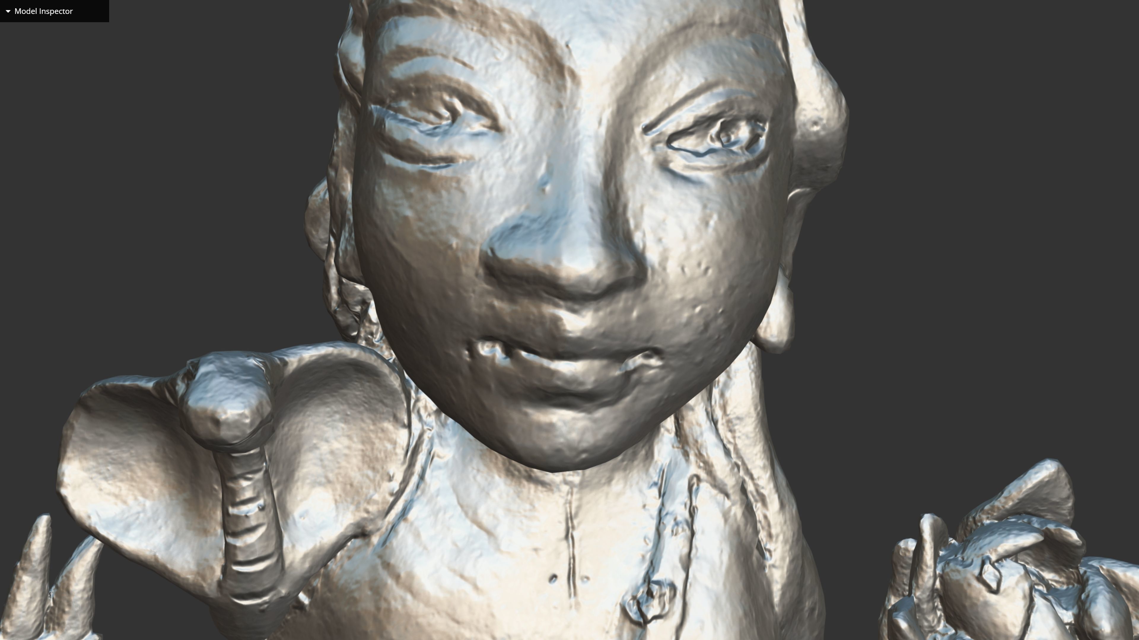 ShivaShakti statue Low-poly 3D model_33